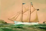 Reuben Chappell, Schwedischer Gaffelschoner "Sven of Norrköping Capt. N. P. Nilsson", Gouache