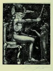 10 Bll. aus: Samson by Ernst Fuchs, 1967, Etching, sold Oct 2004