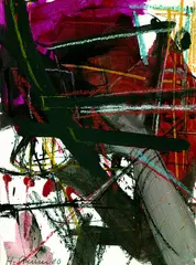 Helmut Sturm, Abstrakte Komposition, 1980, Gouache