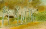 Otto Modersohn, Birkenallee, 1903, Pencil