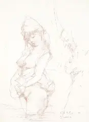 Karl Otto Bachmann, Frauen der Bibel, 1979, Sanguine