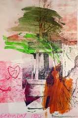 Earth Day by Robert Rauschenberg, 1990, Colour offset, sold Oct 2004