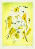 Bingo by Emil Schumacher, 1958, Colour etching, sold Oct 2004