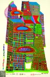 Good Morning City by Friedensreich Hundertwasser, Farbserigrafie und Metallprägedruck auf Fabriano (Trockenstempel), sold Oct 2004