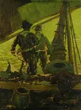 Ludwig Dill, Später Abend in der Lagune
