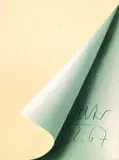 Blattecke by Gerhard Richter, 1967, Offset und Serigraphie auf weißem granulierten Halbkarton, sold Oct 2004