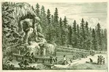 Stefano della Bella, 5 Bll. aus: Vues de la villa de Pratolino, près de Florence, Etching