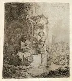 Harmensz. van Rijn Rembrandt, Christus mit Frau am Brunnen