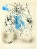 Poseidon by Salvador Dalí, 1963, Drypoint, sold Oct 2004