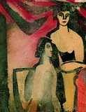 Zwei Figuren by Emil Schumacher, Woodcut, sold Oct 2004