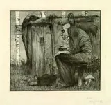 Heinrich Vogeler, Die Hexe mit Eule