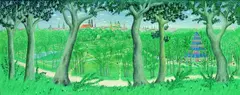 Gyorgy Stefula, Englischer Garten in München, 1959, Oil