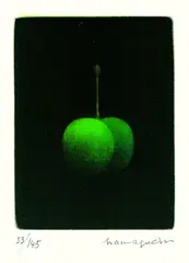 Yōzō Hamaguchi, Robina's Cherry, 1981, Etching and aquatint in colours