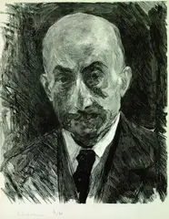 Max Liebermann, Selbstporträt, 1920, Wood engraving