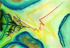 Landschaft mit Tanne by Fritz Stuckenberg, 1933, Watercolour, sold Oct 2004