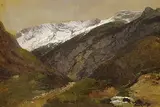 Karl Millner, Der Weg zu den Salzbergwerken bei Hall in Tirol, Oil