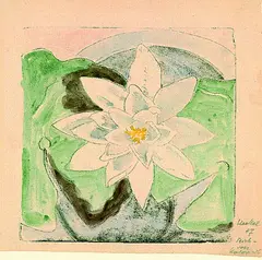 Teichrose by Erich Heckel, 1947, Lithograph, sold Oct 2004