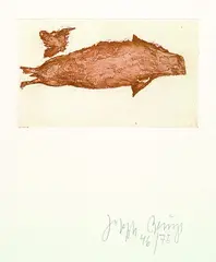 Meerengel Robbe 3 by Joseph Beuys, 1982, Etching, sold Oct 2004