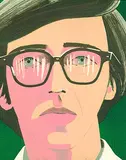 Alex Katz, Portrait of a Poet: Kenneth Koch
