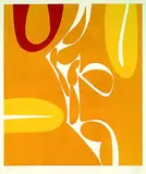 Farblitho 1967 - 3 by Ernst Wilhelm Nay, 1967, Lithograph in colours, sold Oct 2004