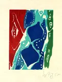 Ernst Wilhelm Nay, Komposition, 1965, Etching and aquatint in colours