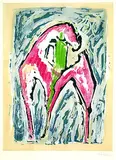 Ohne Titel by Marino Marini, 1953, Lithograph in colours, sold Oct 2004