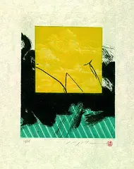 Masuo Ikeda, Gennaio a Kyoto, 1972, Etching and aquatint in colours