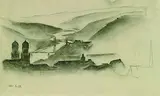 Albert Birkle, Passau, Charcoal drawing