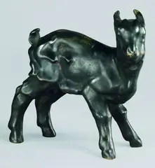 Kleiner Geißbock by Willy Zügel, Bronze, sold Oct 2004