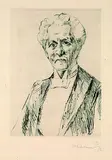 Max Liebermann, 4 Bll. Porträts, 1912, Etching
