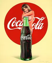 Coca Cola by Mel Ramos, 1972, Offset lithograph in colours, sold Oct 2004