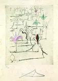 2 Bll.: Les Fleurs. La Tortue by Salvador Dalí, 1967, Etching, sold Oct 2004