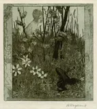 Froschbraut by Heinrich Vogeler, 1899, Etching, sold Oct 2004