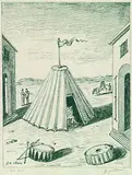 2 Bll.: Solitudine della gente di circo. La cavallerizza by Giorgio de Chirico, 1969, Lithograph, sold Oct 2004