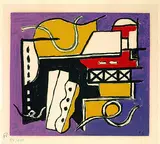Fernand Léger, Aus: Album de 10 sérigraphies, 1954, Silkscreen in colours