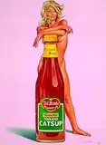 Mel Ramos, Pineapple Vinegar Del Monte Tomato Catsup, 1972, Offset lithograph in colours