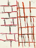 Komposition by Günther Förg, 1996, Oil crayon, sold Oct 2004