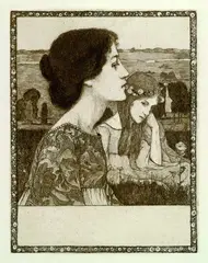 Sommerabend by Heinrich Vogeler, 1902, Etching, sold Oct 2004