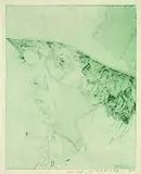 Horst Janssen, Selbstporträt, 1976, Drypoint