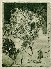 Munch Triptychon by Horst Janssen, 1980, Etching, sold Oct 2004