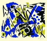 Farblitho 1952 by Ernst Wilhelm Nay, 1952, Lithograph in colours, sold Oct 2004