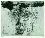 Horst Janssen, Selbstporträt, 1972, Etching