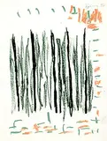 Komposition by Günther Förg, 1996, Oil crayon, sold Oct 2004