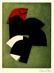 Hans Th. Richter, 3 Bll. Kompositionen, Etching and aquatint