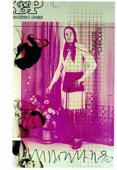 2 Bll. Postkarten by Martin Kippenberger, Ball-point drawing, sold Oct 2004