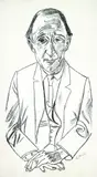 Max Beckmann, Bildnis des Komponisten Frederik Delius, 1922, Lithograph
