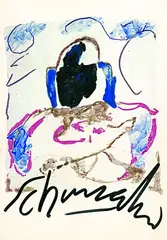 Emil Schumacher, Komposition, Mixed media