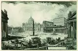 Giovanni Battista Piranesi, Veduta della gran Piazza e Basilica di S. Pietro