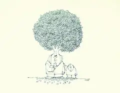 Baummann by Paul Flora, Pen and Indian ink drawing, sold Oct 2004