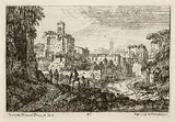 Bernardo Minozzi, 2 Bll. Römische Landschaften, 1760, Etching